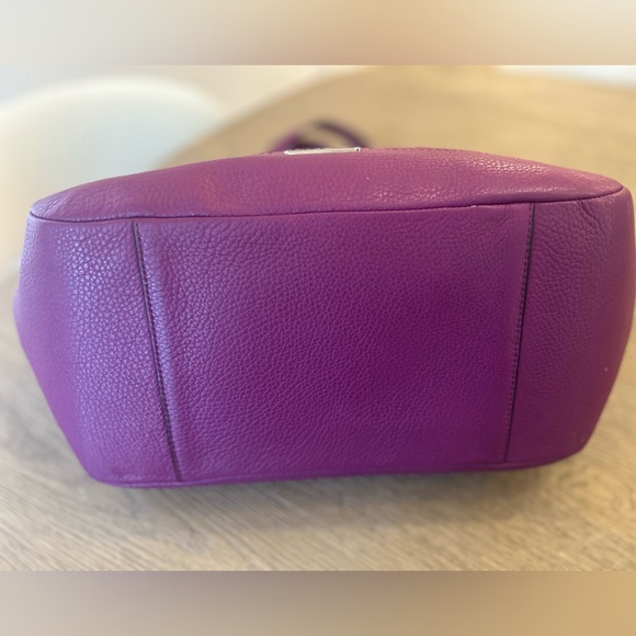 Coach Carrie Pebbled Leather Tote - Picture 8 of 14